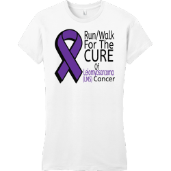 Run/walk For The Cure Leiomyosarcoma Cancer - Cancer Awareness T-shirt Design T-Shirt Design - 1232