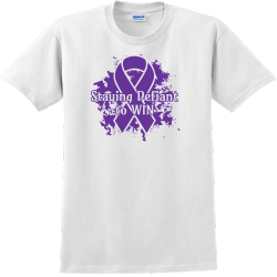 Staying Defiant To Win - Cancer Awareness T-shirt Design T-Shirt Design - 1237