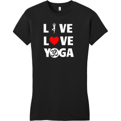 Live Love Yoga - Yoga T-shirt Design T-Shirt Design - 2125