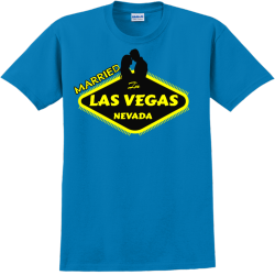 Married Las Vegas Nevada In - Wedding T-shirt Design T-Shirt Design - 106