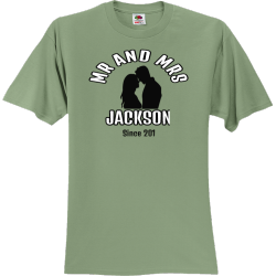 Mr And Mrs Since Jackson - Wedding T-shirt Design T-Shirt Design - 121