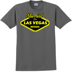 Married Las Vegas Nevada In - Wedding T-shirt Design T-Shirt Design - 117