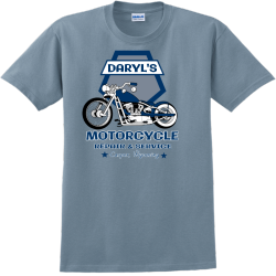 Daryl's Motorcycle Repair & Service Casper, Wyoming - Mechanic T-shirt Design T-Shirt Design - 9
