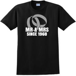 Mr & Mrs Since 1968 - Anniversary T-shirt Design T-Shirt Design - 2200