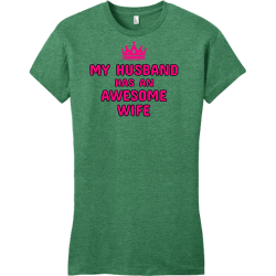 My Husband Has An Awesome Wife - Anniversary T-shirt Design T-Shirt Design - 2218
