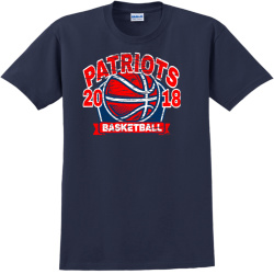 Patriots Basketball T-Shirt Design - 752