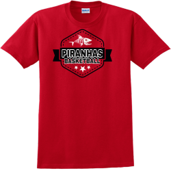 Piranhas Basketball - Basketball T-shirt Design T-Shirt Design - 754