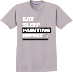 Eat Sleep Painting Repeat - Construction T-shirt Design T-Shirt Design - 224