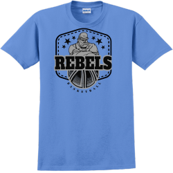 Rebels Basketball - Basketball T-shirt Design T-Shirt Design - 768