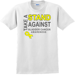 Stand Against Bladder Cancer Take A Awareness - Cancer Awareness T-shirt Design T-Shirt Design - 110