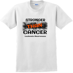 Stronger Than Cancer Leukemia Awareness - Cancer Awareness T-shirt Design T-Shirt Design - 1069