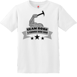 Team Roof  - Roofing T-shirt Design T-Shirt Design - 1089