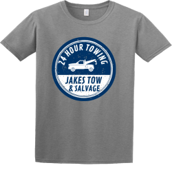 24 Hour Towing Jakes Tow & Salvage - Mechanic T-shirt Design T-Shirt Design - 195