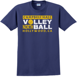 Volleyball Campbell Hall North Hollywood, Ca - Volleyball T-shirt Design T-Shirt Design - 2087