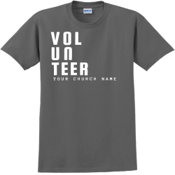Volunteer - Church T-shirt Design T-Shirt Design - 2176
