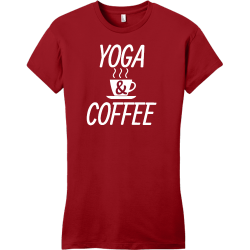 Yoga  & Coffee - Yoga T-shirt Design T-Shirt Design - 2111