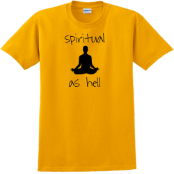 Spiritual As Hell - Yoga T-shirt Design T-Shirt Design - 2115