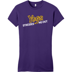 Yoga Stresses Me Out - Yoga T-shirt Design T-Shirt Design - 2118