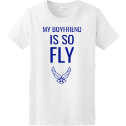 My Boyfriend Is So Fly - Air Force T-shirt Design T-Shirt Design - 4159