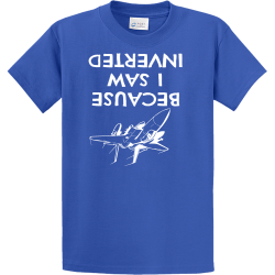 Because I Saw Inverted - Air Force T-shirt Design T-Shirt Design - 4192