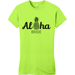 Aloha Bride - Bachelorette Party T-shirt Design T-Shirt Design - 3507