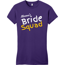 Meena's Bride Squad - Bachelorette Party T-shirt Design T-Shirt Design - 3520