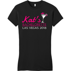 Kat's Bachelorette Las Vegas - Bachelorette Party T-shirt Design T-Shirt Design - 3522