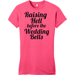 Raising Hell Before The Wedding Bells - Bachelorette Party T-shirt Design T-Shirt Design - 3509