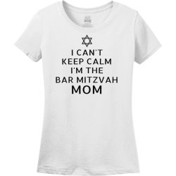 I Can't Keep Calm I'm The Bar Mitzvah Mom - Bar Mitzvah / Bat Mitzvah T-shirt Design T-Shirt Design 