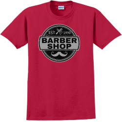Barber Shop Est 1990 - Barbershops & Salons T-shirt Design T-Shirt Design - 3406