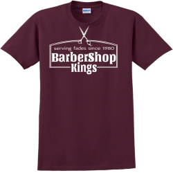 Barbershop Serving Fades Since 1980 Kings - Barbershops & Salons T-shirt Design T-Shirt Design -
