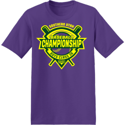 Southern Utah Baseball Championship T-Shirt Design - 2576