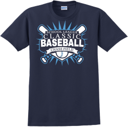 Baseball Classic School League T-Shirt Design - 2666