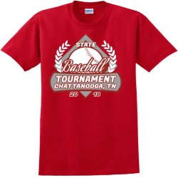 State Baseball Tournament Chattanooga, Tn T-Shirt Design - 2435
