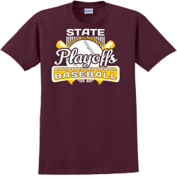 State Baseball Playoffs T-Shirt Design - 2432