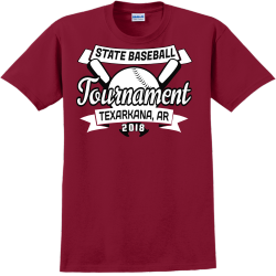 State Baseball Tournament Texarkana, Ar T-Shirt Design - 2433