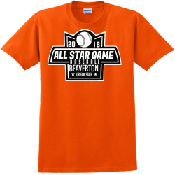 All Star Baseball Beaverton Oregon State T-Shirt Design - 2456