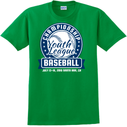 Championship Baseball Youth League Santa Ana, Ca T-Shirt Design - 2468