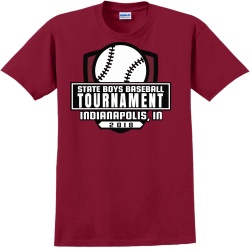 State Boys Baseball Tournament Indianapolis, In T-Shirt Design - 2441