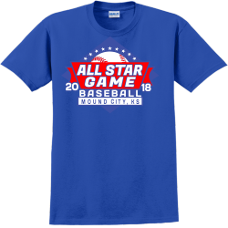 Baseball All Star Mound City, Ks T-Shirt Design - 2443