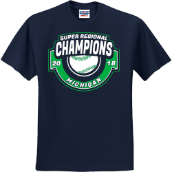 Super Regional Champions Michigan T-Shirt Design - 2598