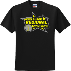 Super Regional Baseball Champions T-Shirt Design - 2597