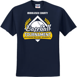 Middlesex County Baseball Tournament T-Shirt Design - 2587