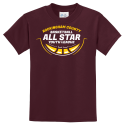 All Star Youth League Basketball Rockingham County - Basketball T-shirt Design T-Shirt Design - 2631