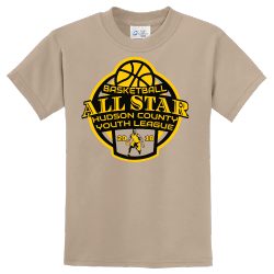 Basketball All Star Hudson County Youth League - Basketball T-shirt Design T-Shirt Design - 2634