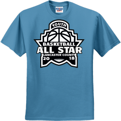 Youth Basketball All Star  - Basketball T-shirt Design T-Shirt Design - 2627