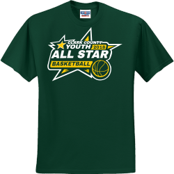 Youth All Star Basketball Clark County - Basketball T-shirt Design T-Shirt Design - 2629