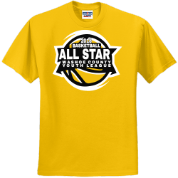 Basketball All Star Washoe County Youth League - Basketball T-shirt Design T-Shirt Design - 2630
