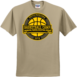 South Montana Basketball Camp - Basketball T-shirt Design T-Shirt Design - 2658