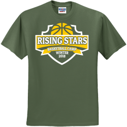 Rising Stars Basketball Camp Winter - Basketball T-shirt Design T-Shirt Design - 2654